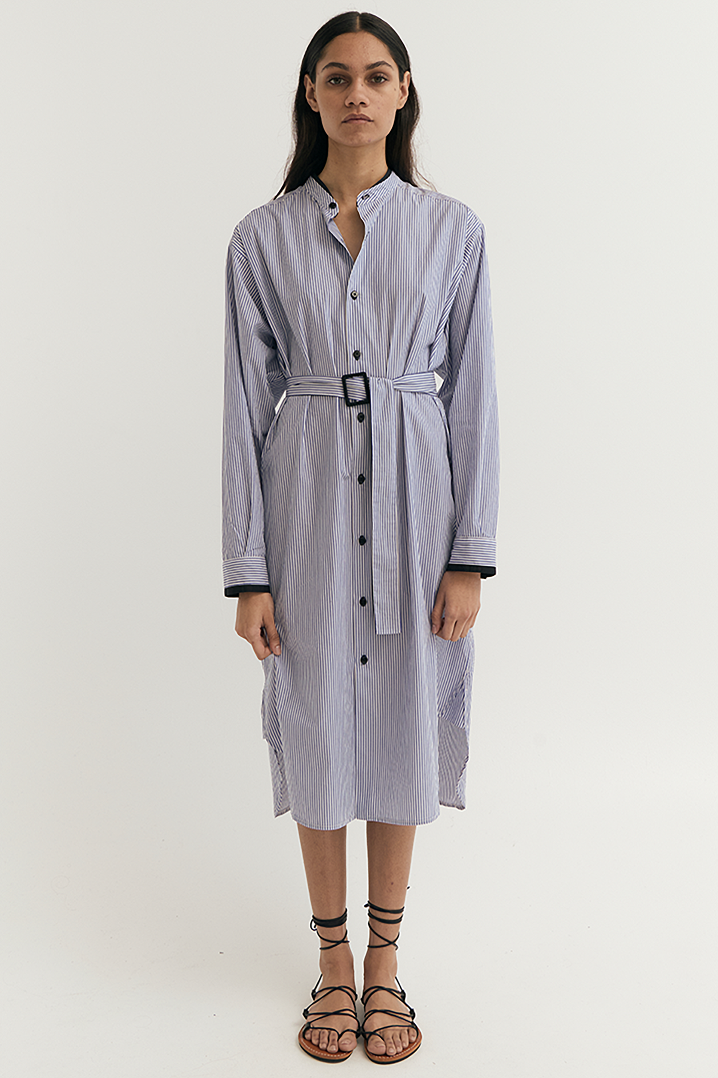 BELTED SHIRTDRESS