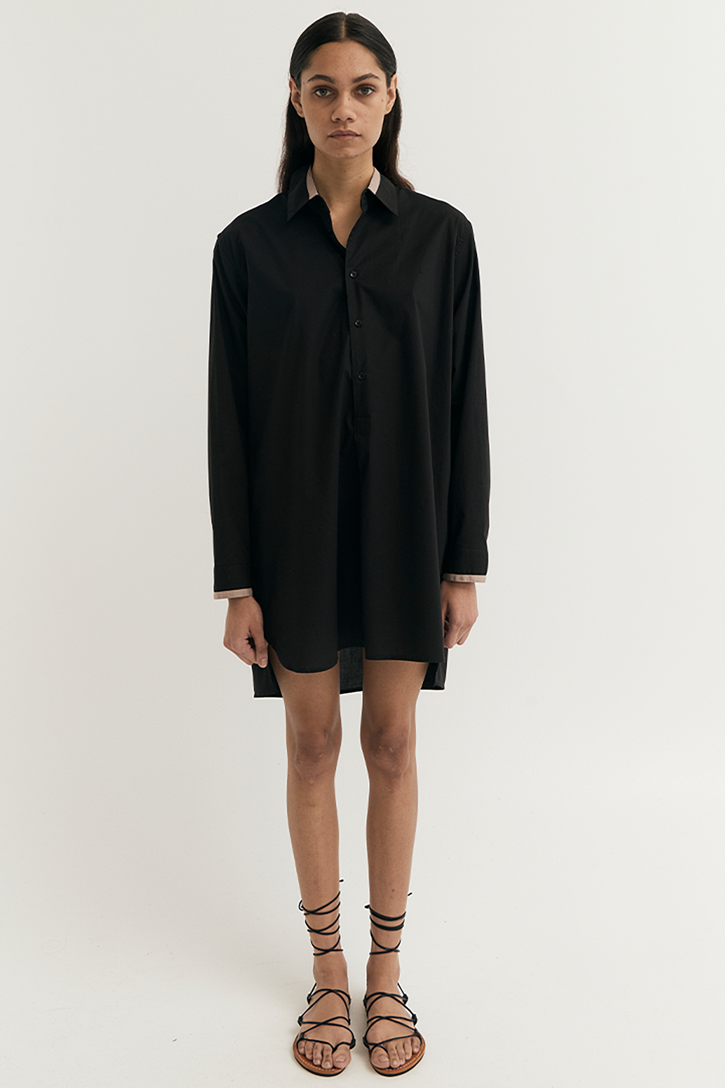 COLLARED TUNIC SHIRT