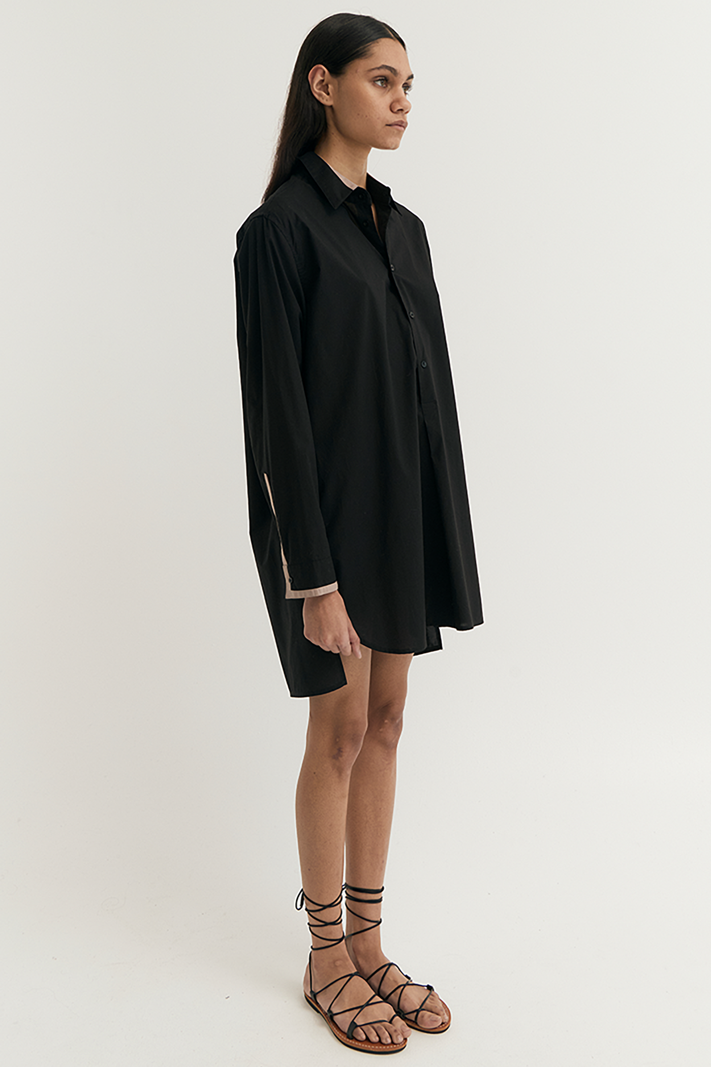 COLLARED TUNIC SHIRT