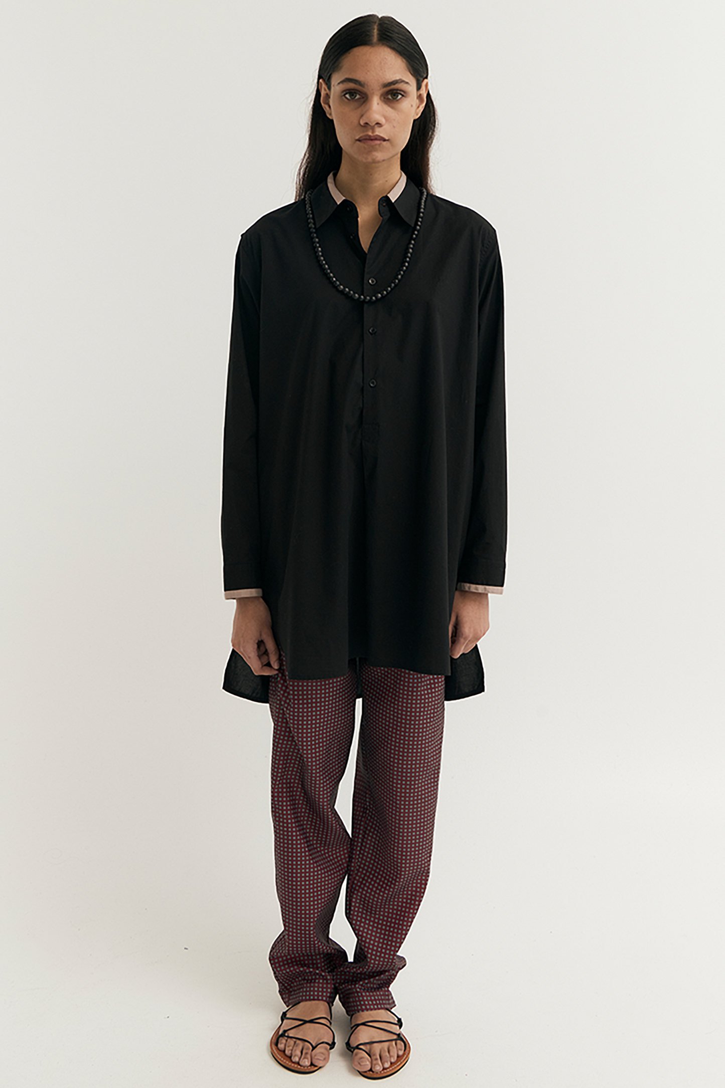 COLLARED TUNIC SHIRT