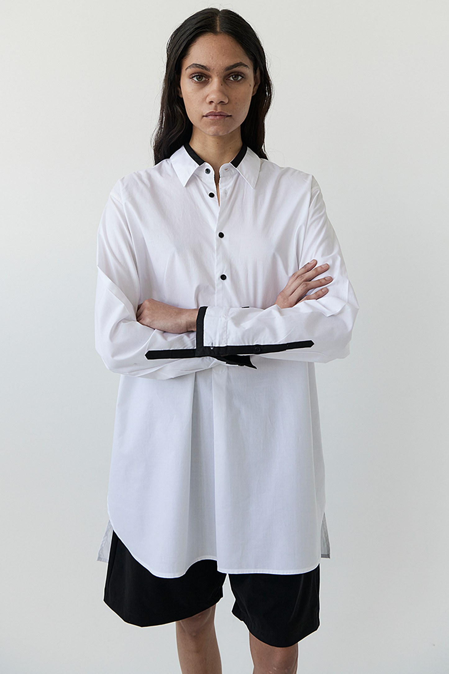 COLLARED TUNIC SHIRT