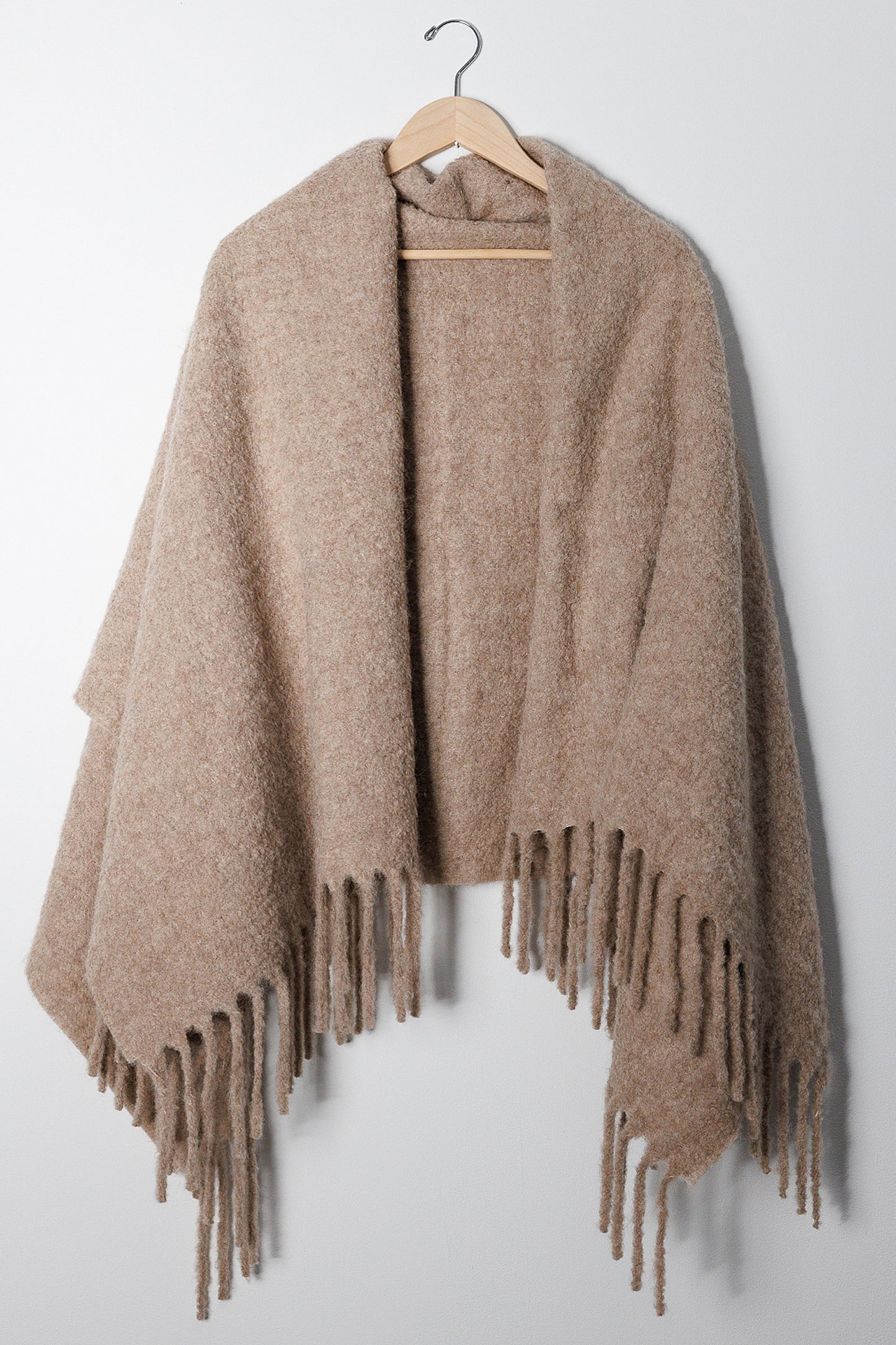 BOUCLE BRUSHED SHAWL