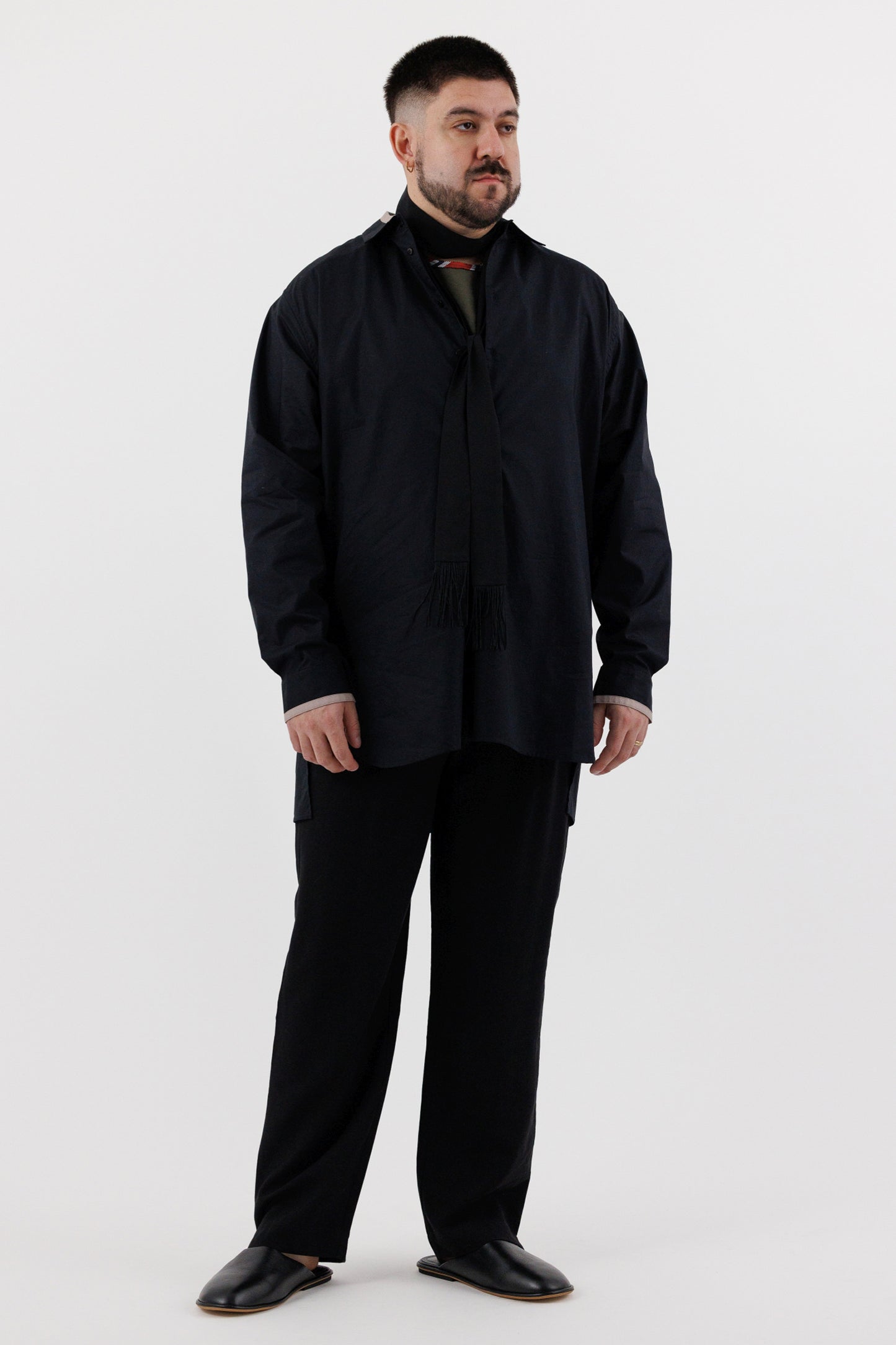 COLLARED TUNIC SHIRT