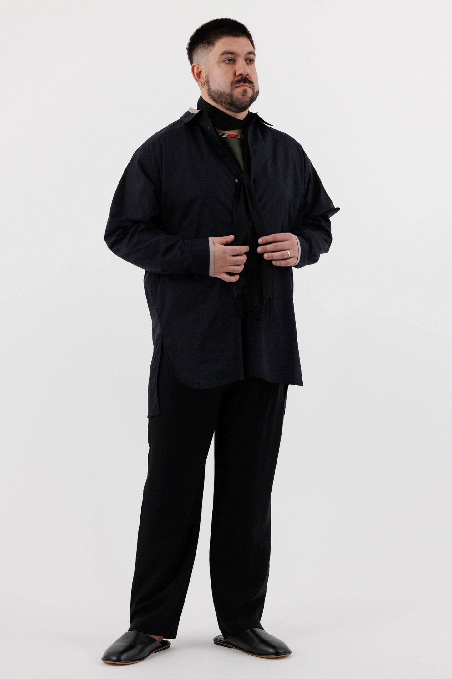 COLLARED TUNIC SHIRT