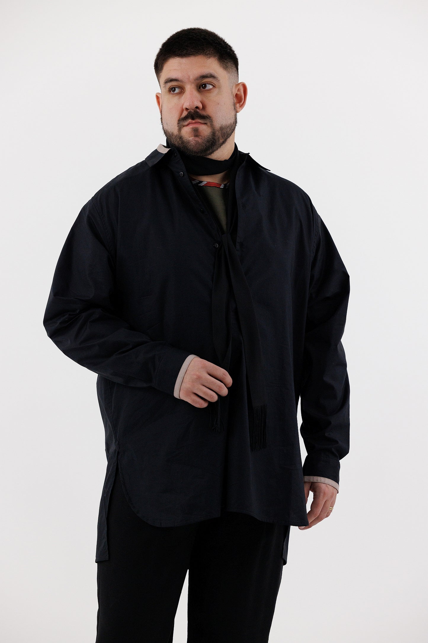 COLLARED TUNIC SHIRT