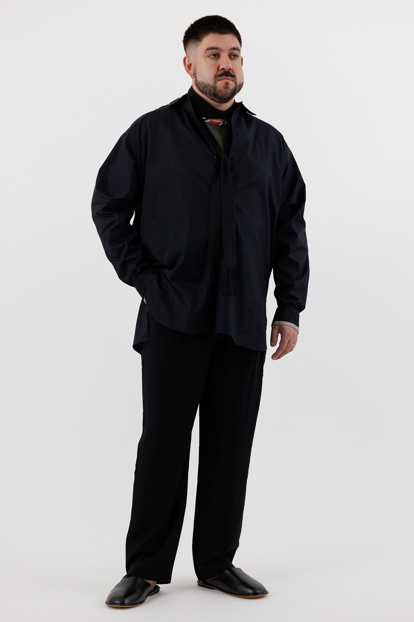 COLLARED TUNIC SHIRT