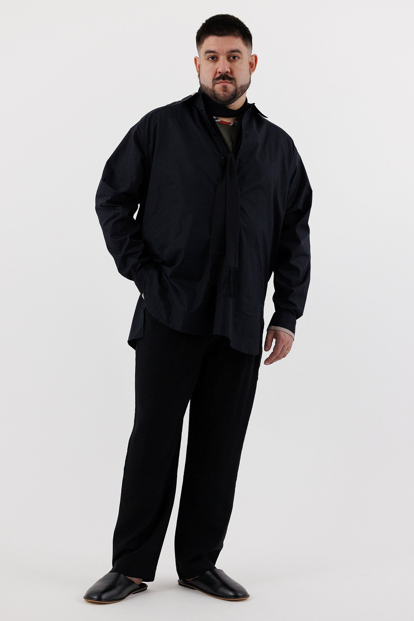 COLLARED TUNIC SHIRT
