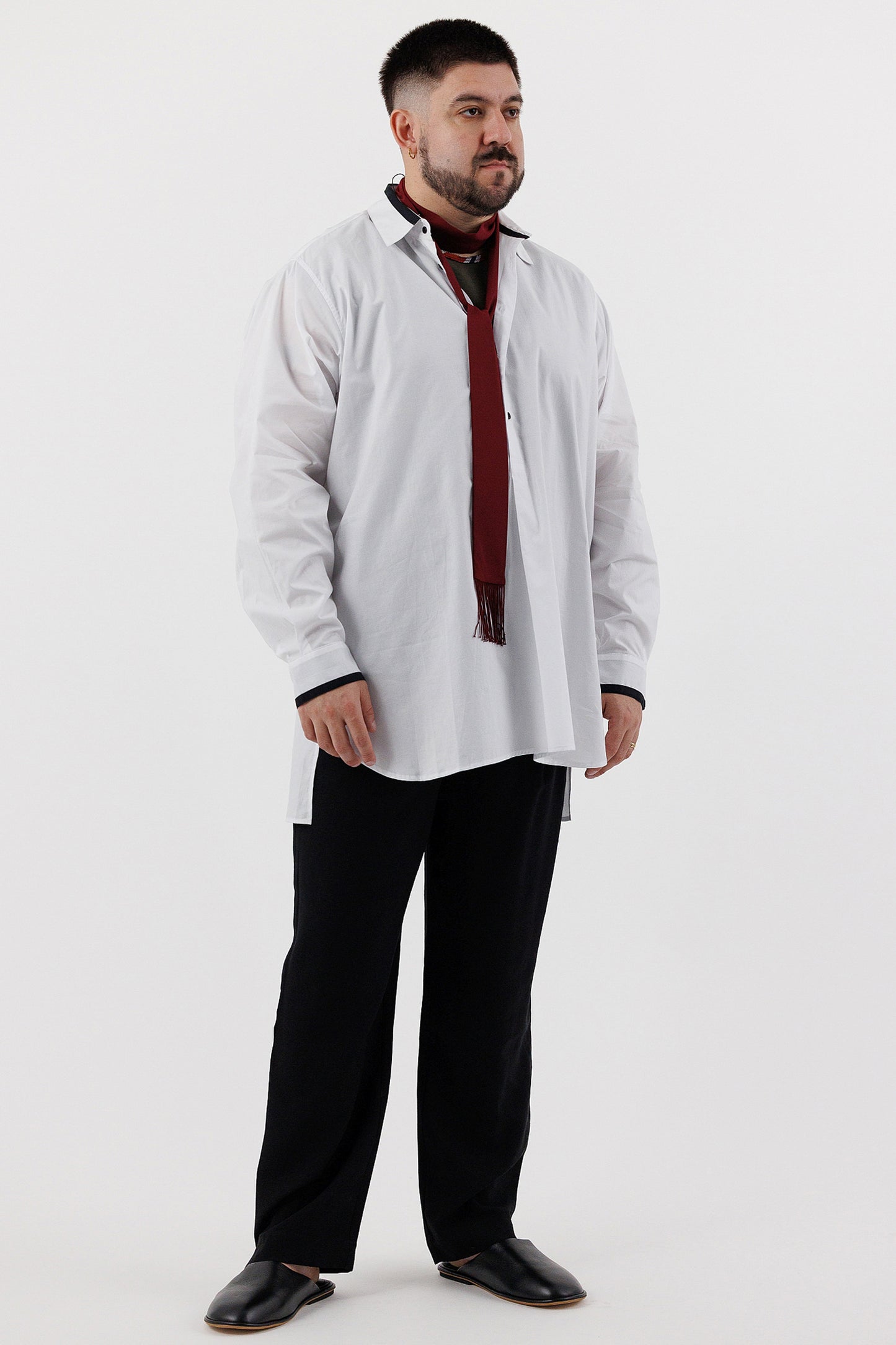 COLLARED TUNIC SHIRT