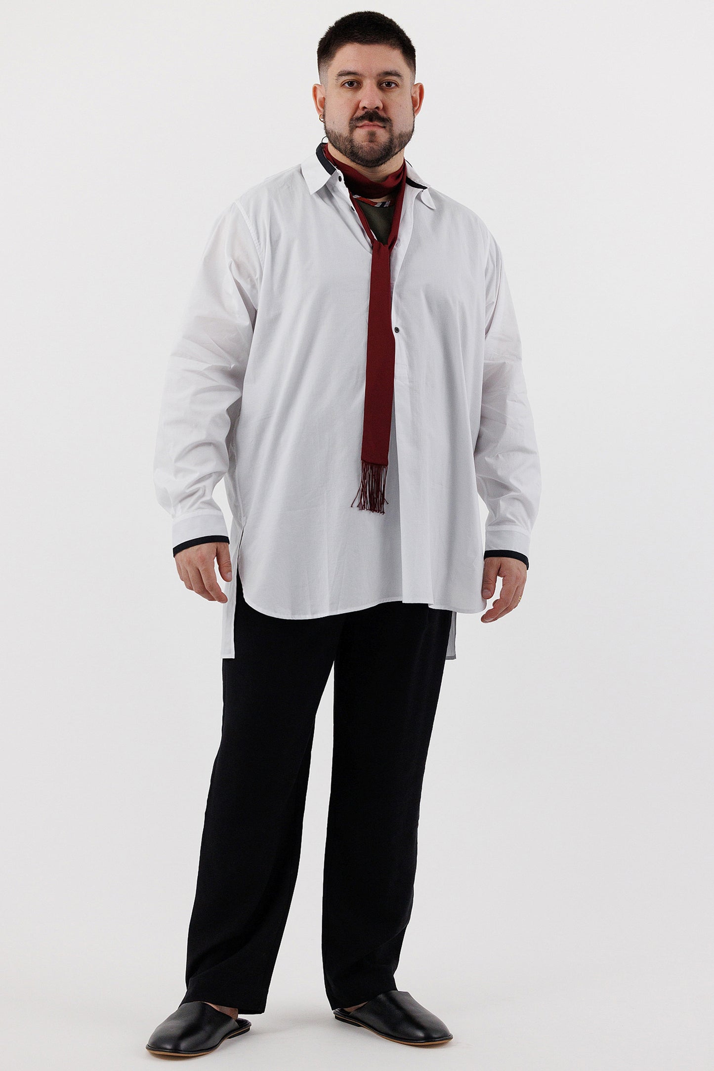 COLLARED TUNIC SHIRT