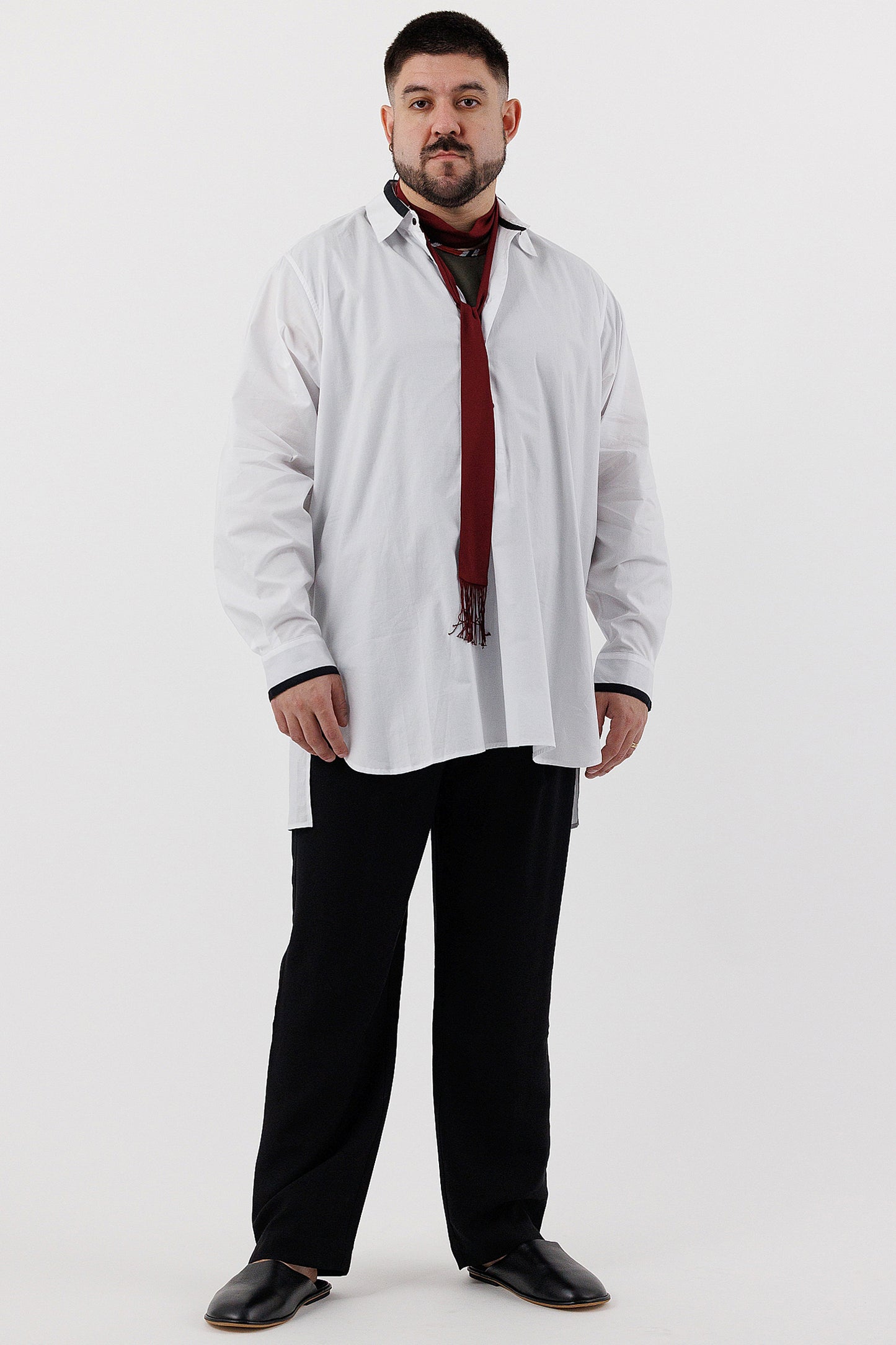 COLLARED TUNIC SHIRT