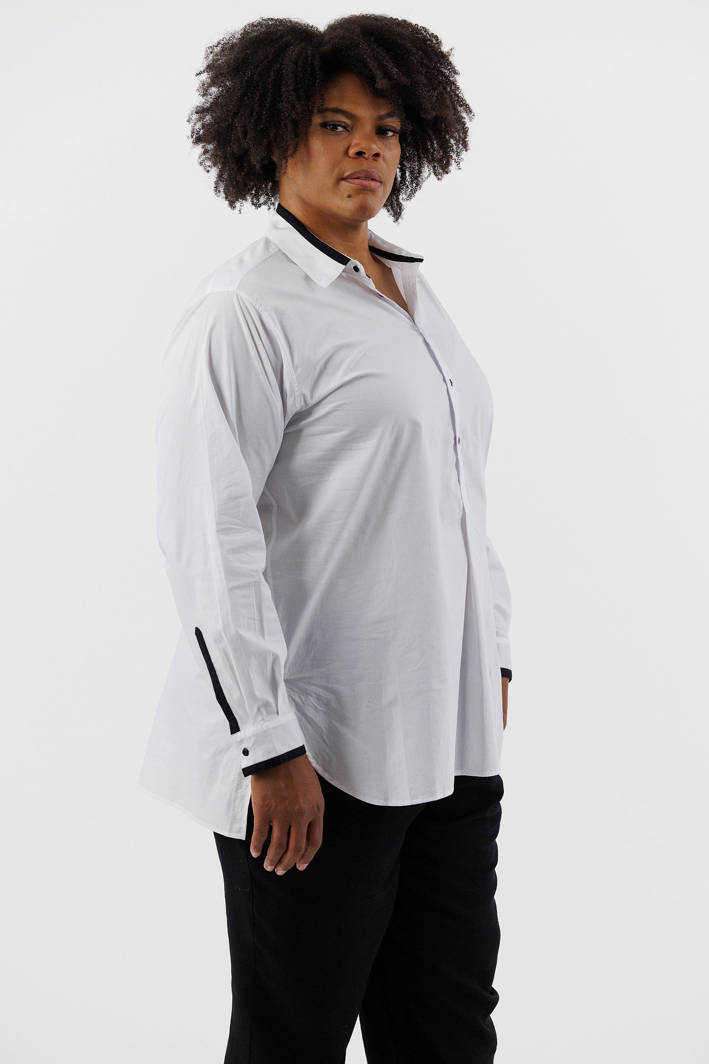 COLLARED TUNIC SHIRT
