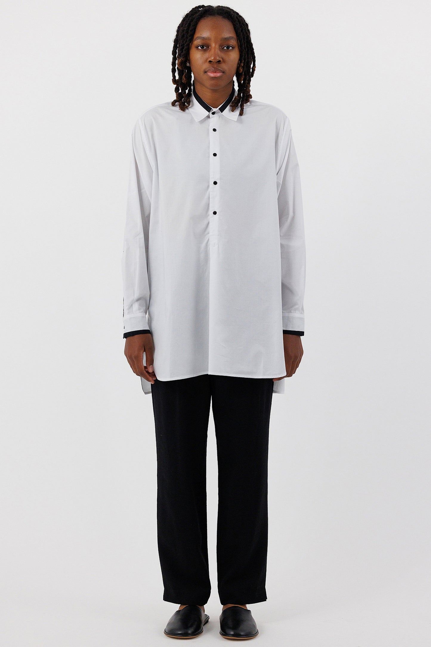 COLLARED TUNIC SHIRT