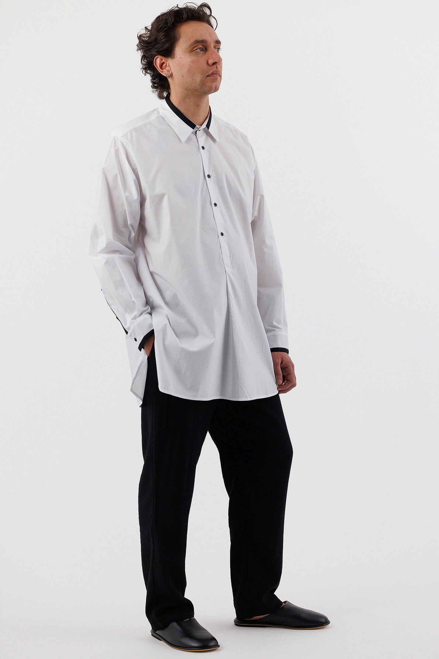 COLLARED TUNIC SHIRT