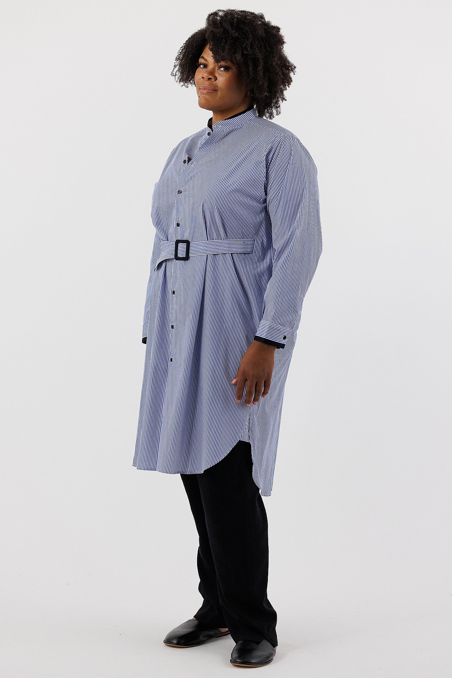 BELTED SHIRTDRESS