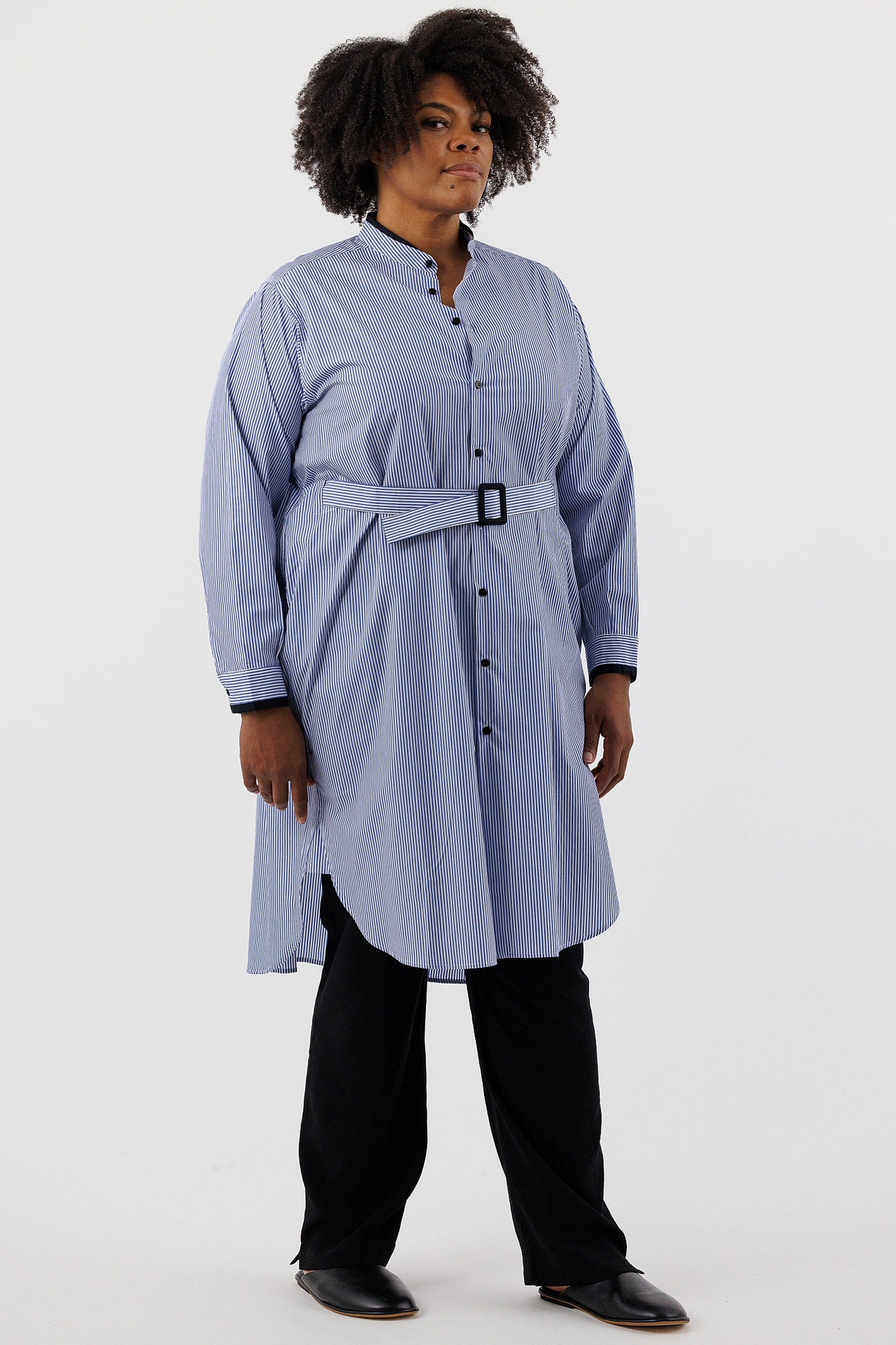 BELTED SHIRTDRESS