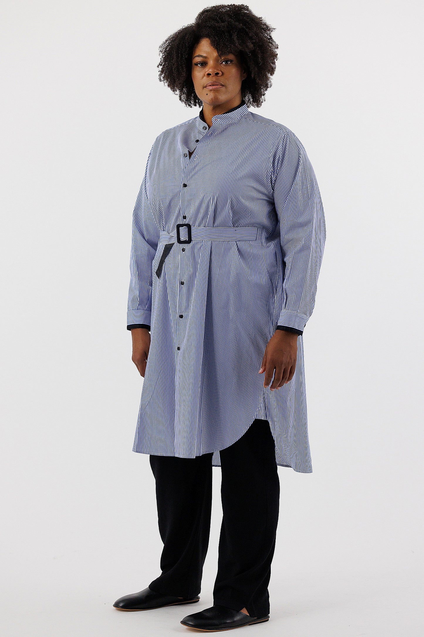 BELTED SHIRTDRESS