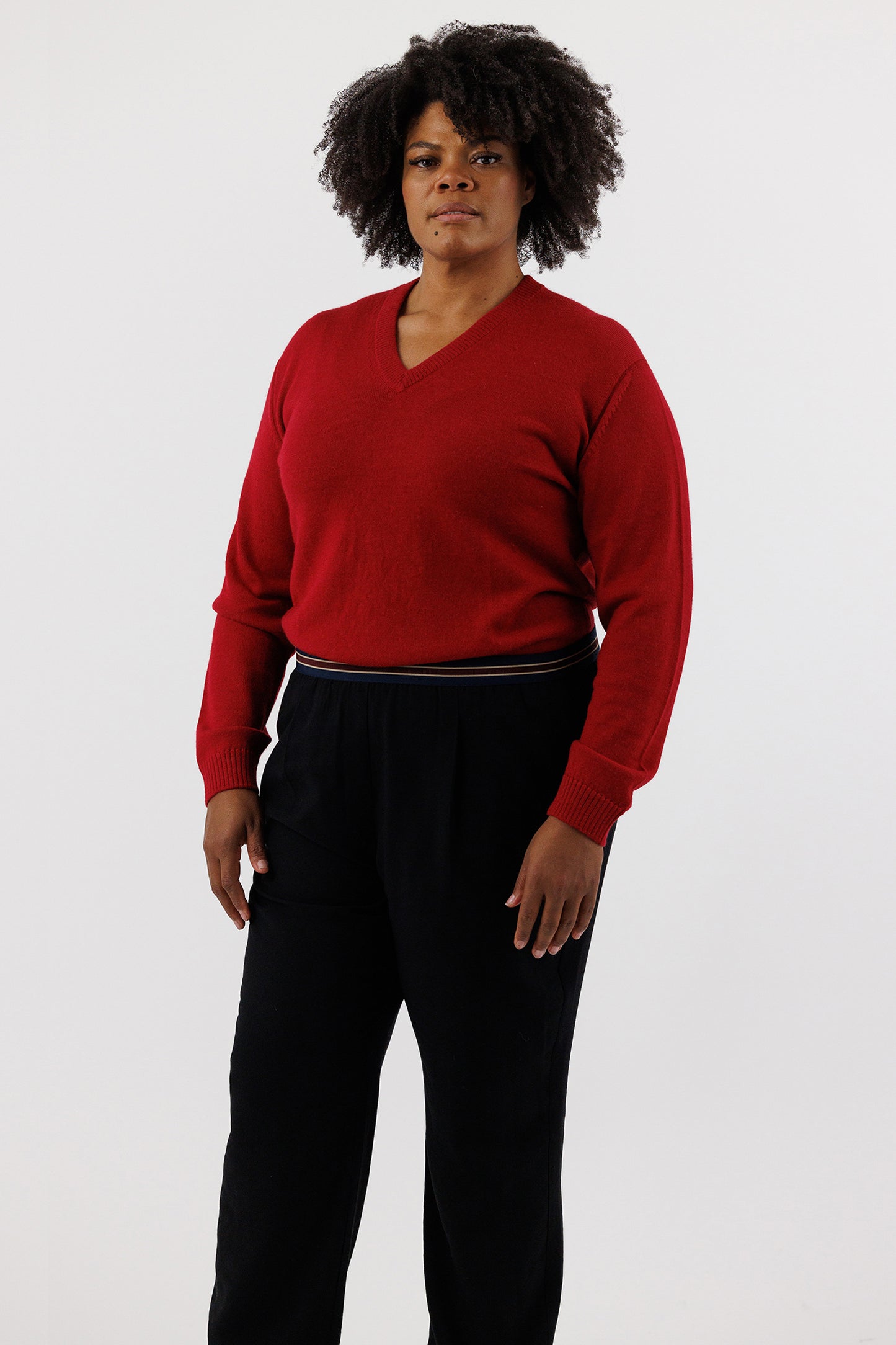 V NECK SWEATER