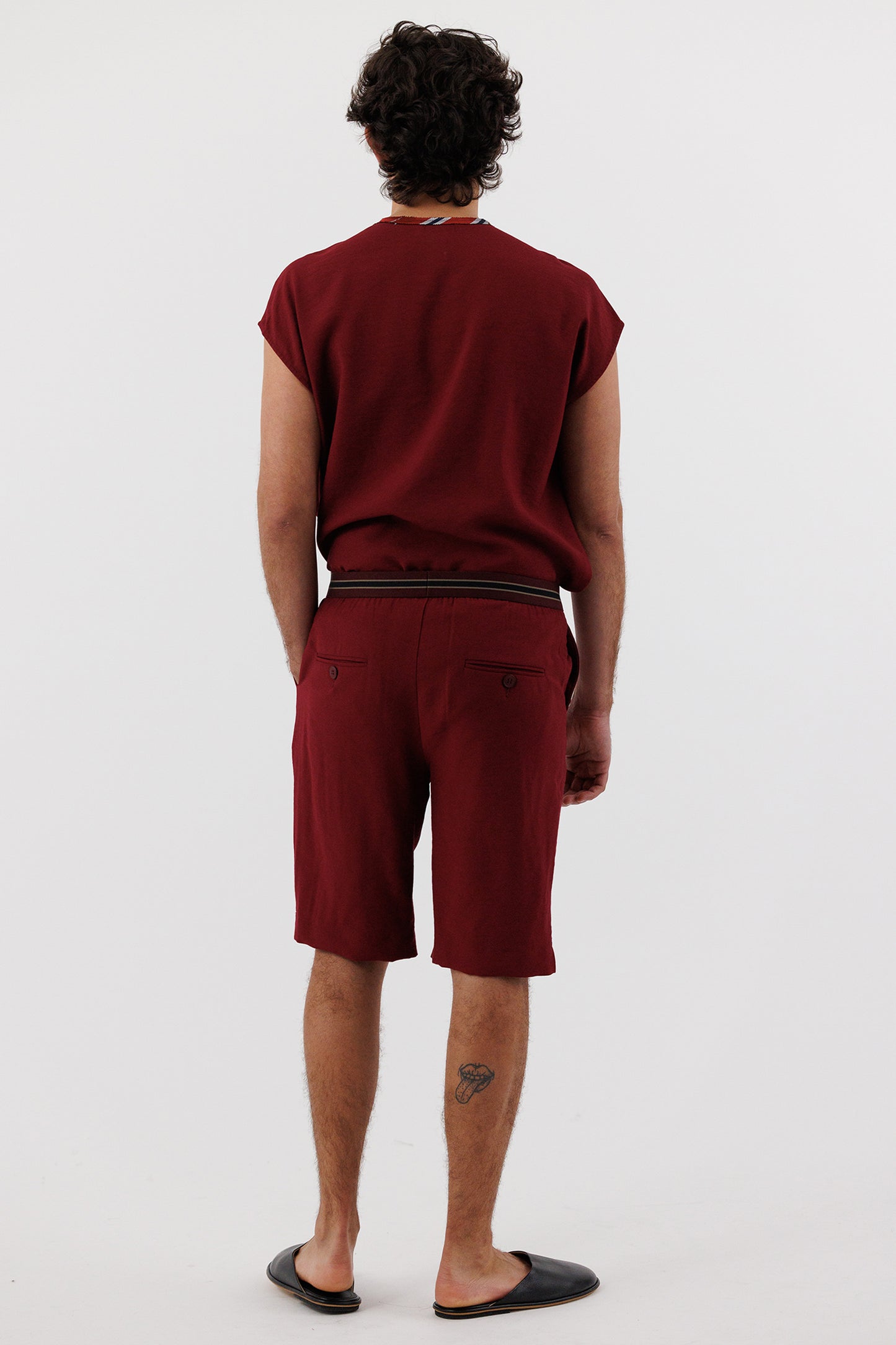 SLEEVELESS SIDE ZIP TOP PLUM