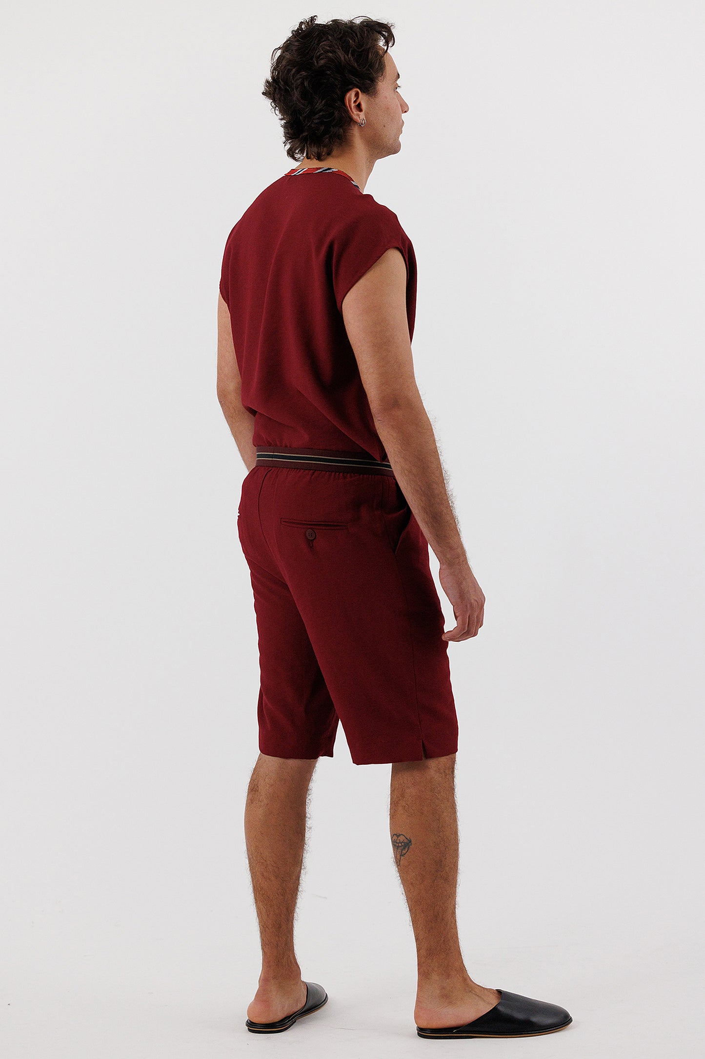 SLEEVELESS SIDE ZIP TOP PLUM