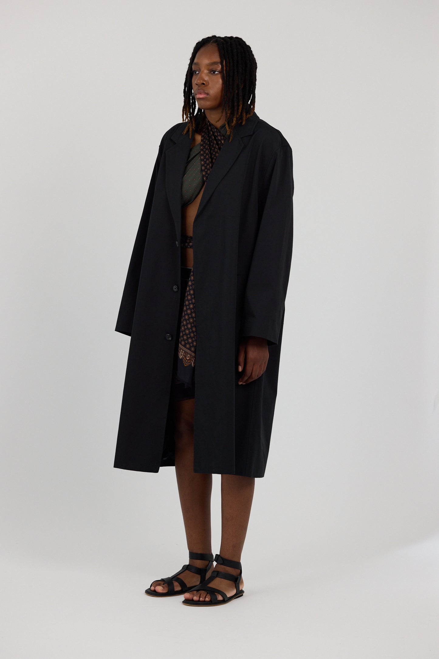 OVERSIZED COAT w 2 BELTS