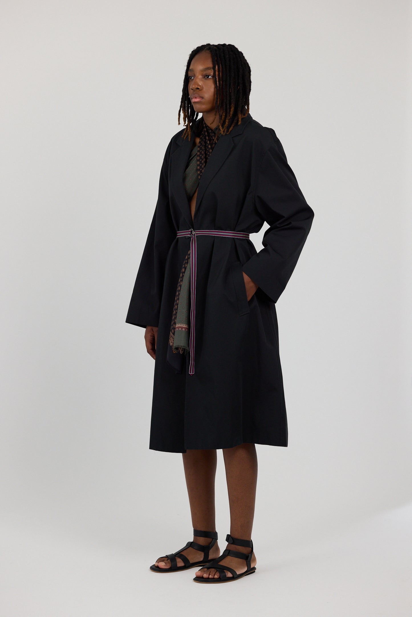 OVERSIZED COAT w 2 BELTS