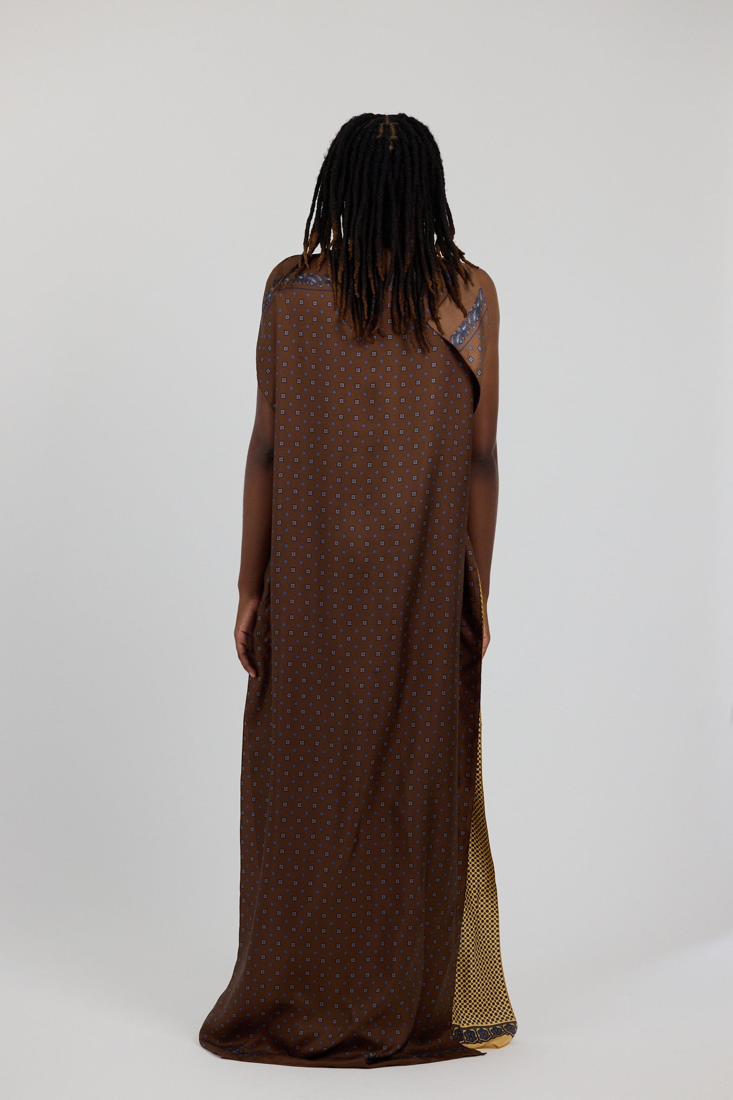 SCARF PRINT GOWN