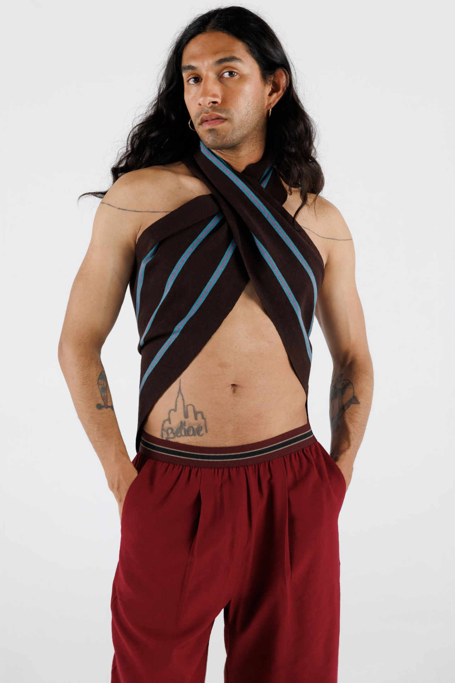 Handloom Scarf Top