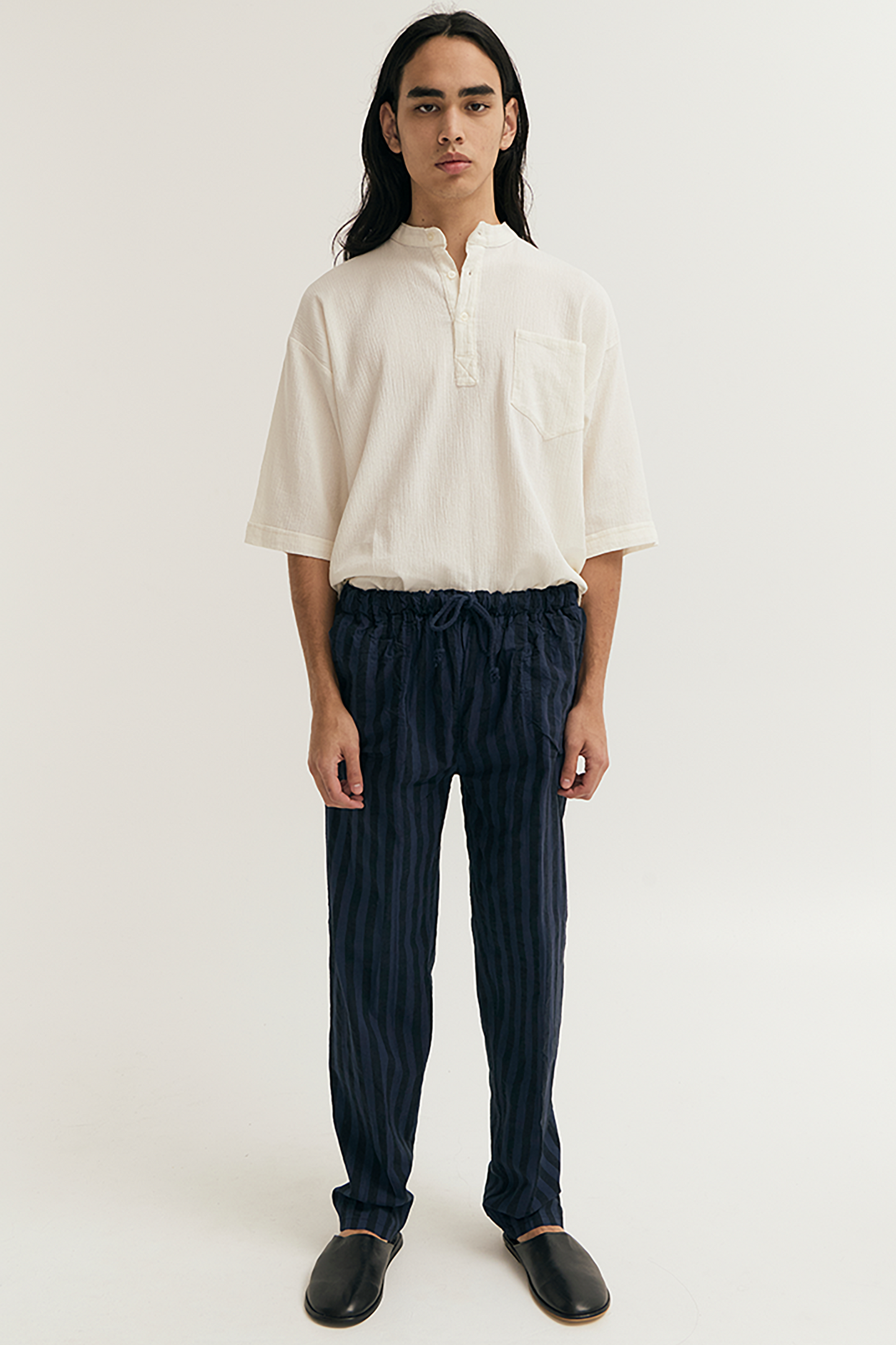 STRIPED DRAWSTRING PANT