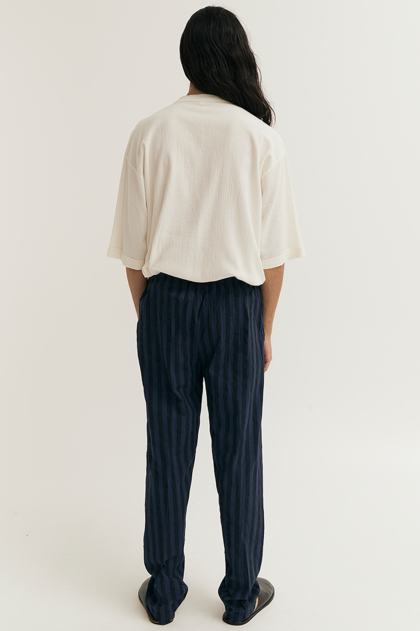 STRIPED DRAWSTRING PANT