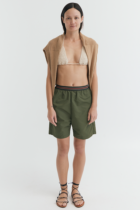 ELASTIC WAIST SHORT