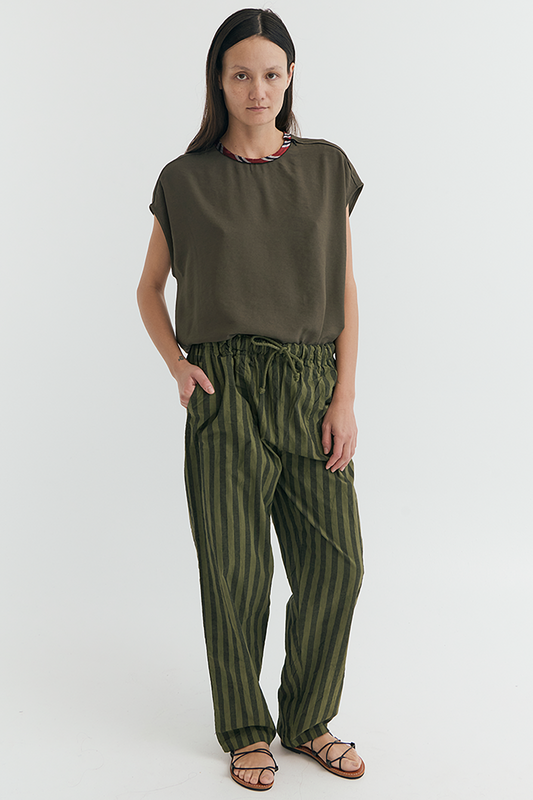 STRIPED DRAWSTRING PANT