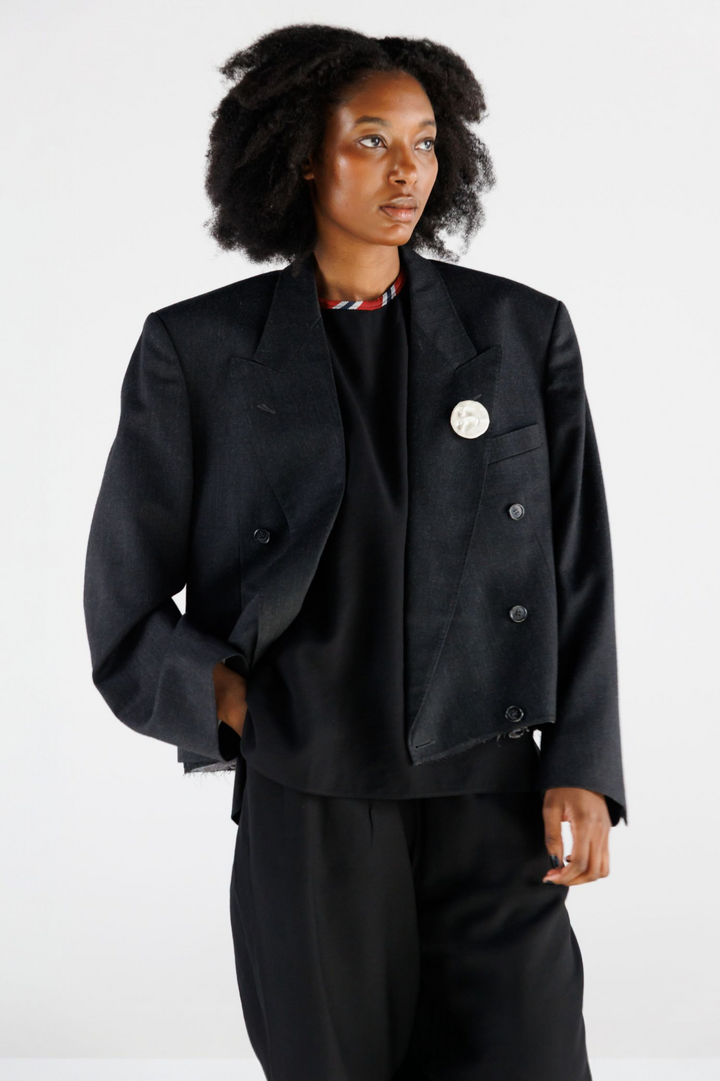 UPCYCLED CROPPED BLAZER