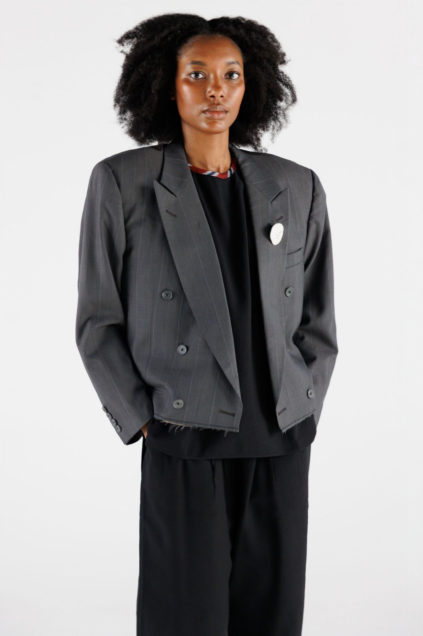 UPCYCLED CROPPED BLAZER