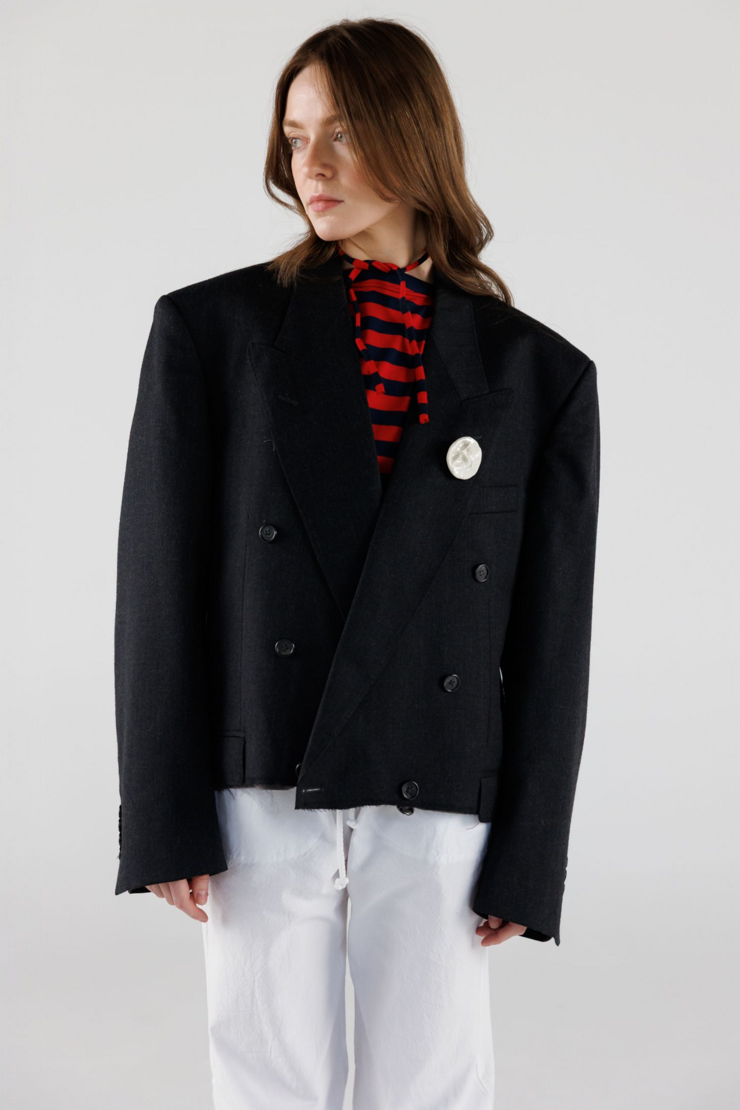 UPCYCLED CROPPED BLAZER