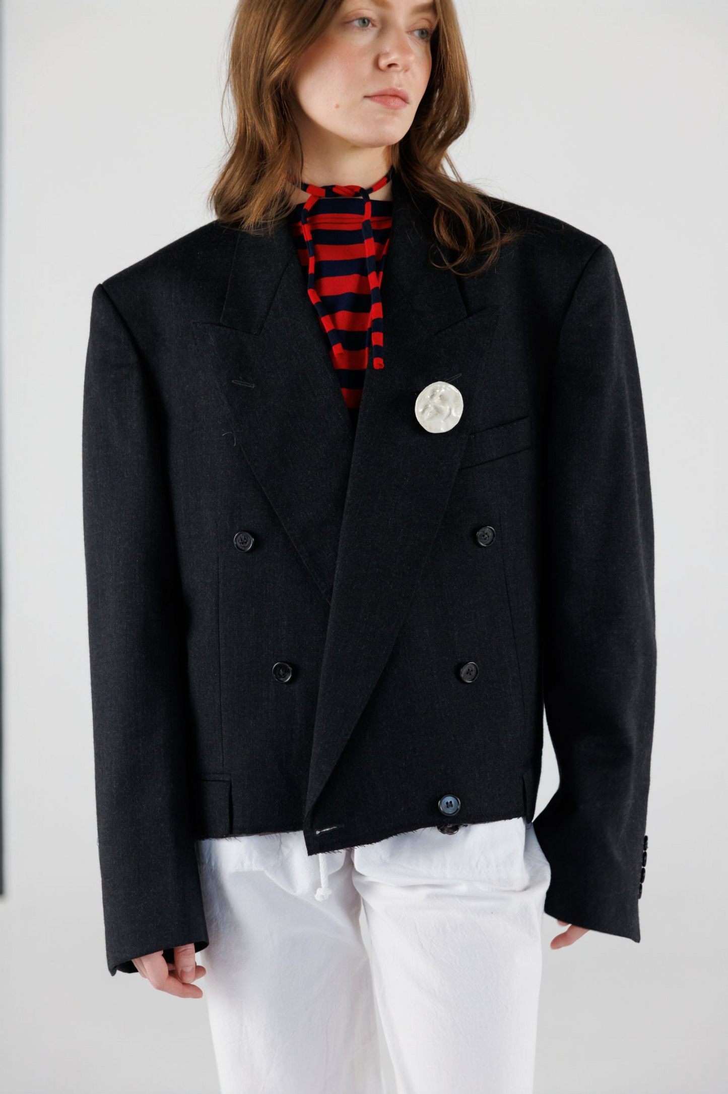 UPCYCLED CROPPED BLAZER