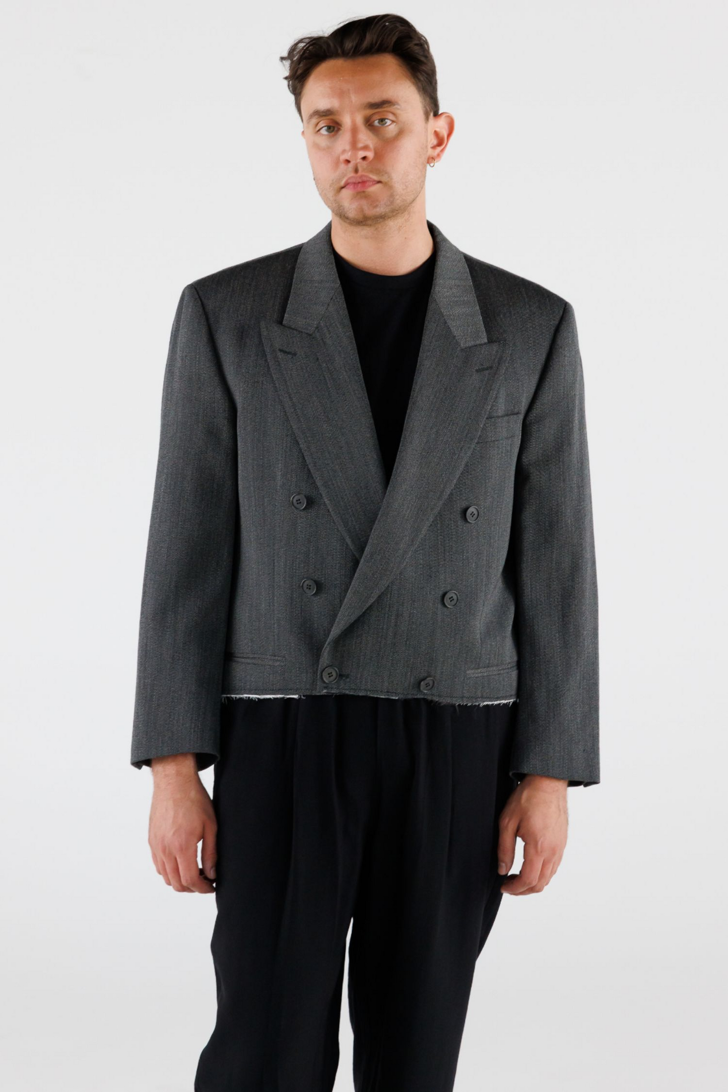 UPCYCLED CROPPED BLAZER