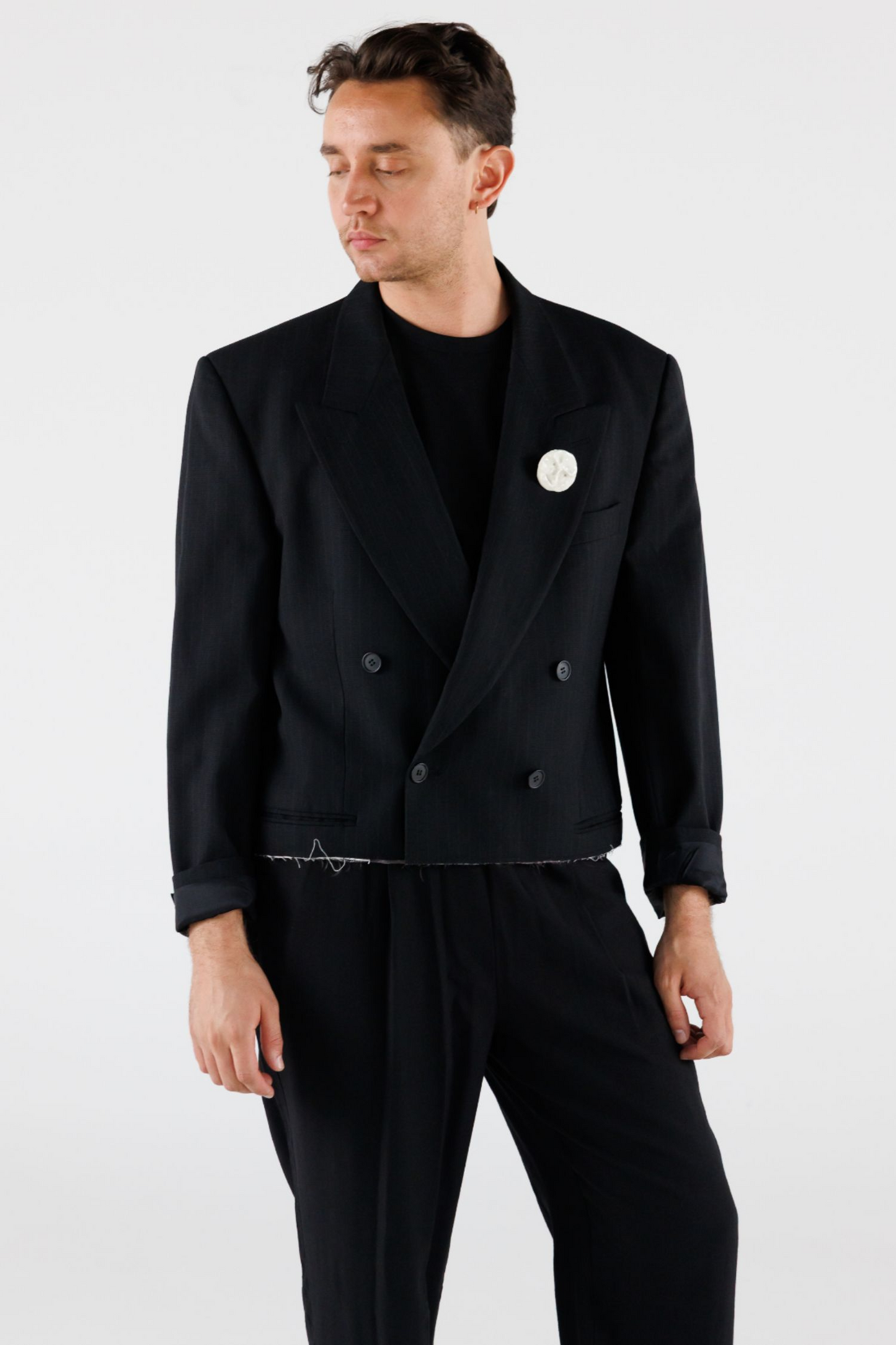 UPCYCLED CROPPED BLAZER