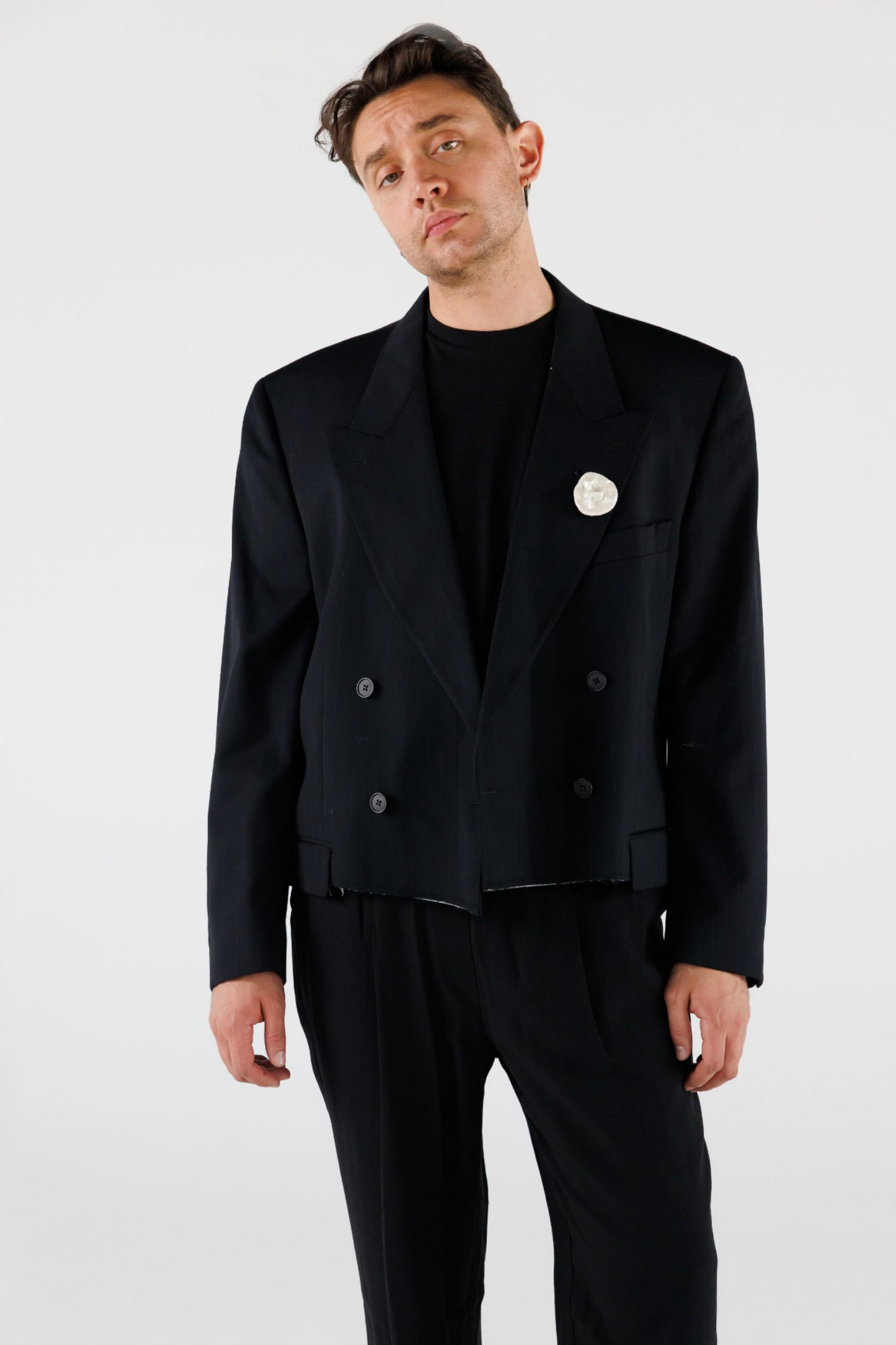 UPCYCLED CROPPED BLAZER