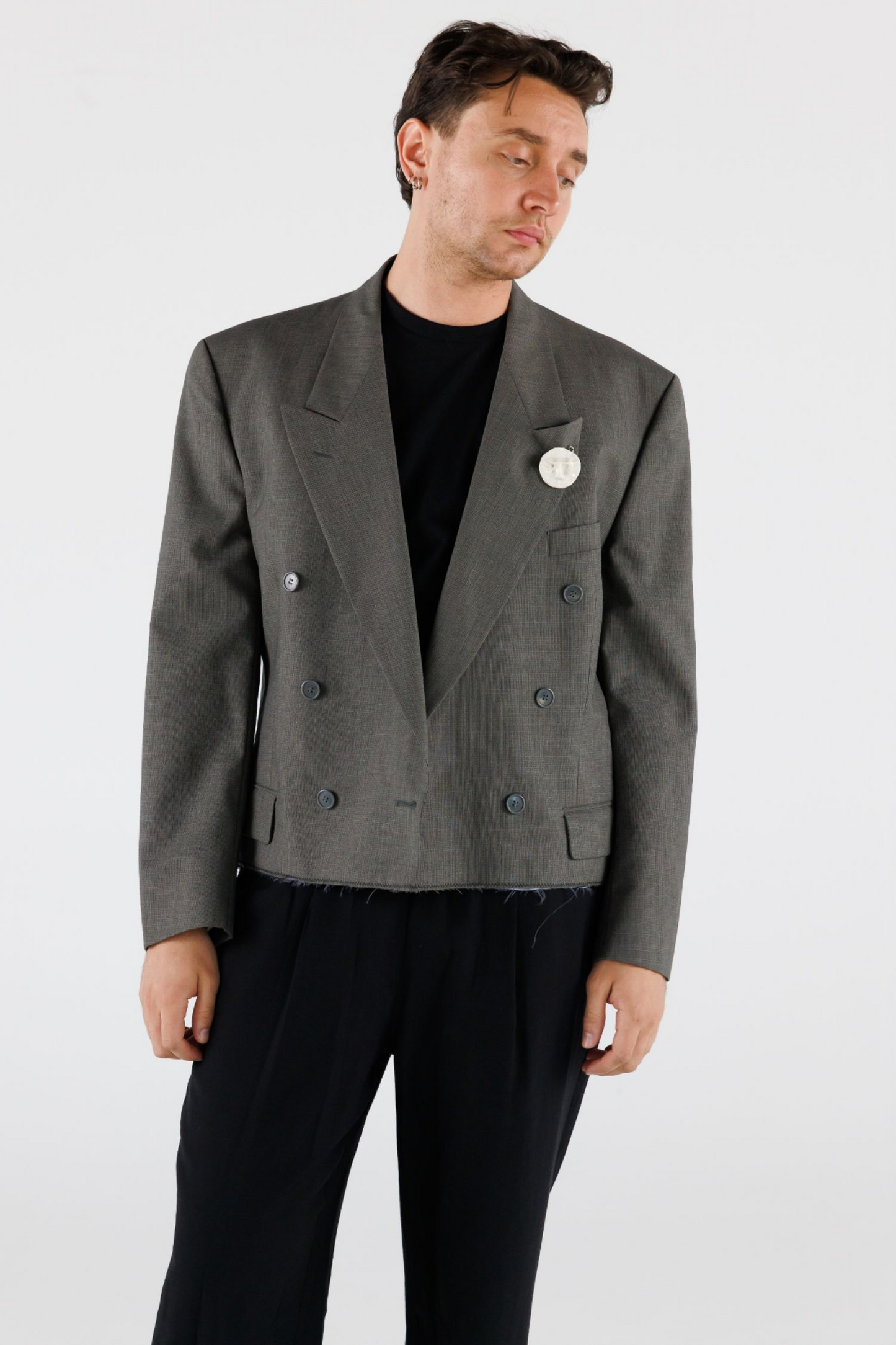 UPCYCLED CROPPED BLAZER