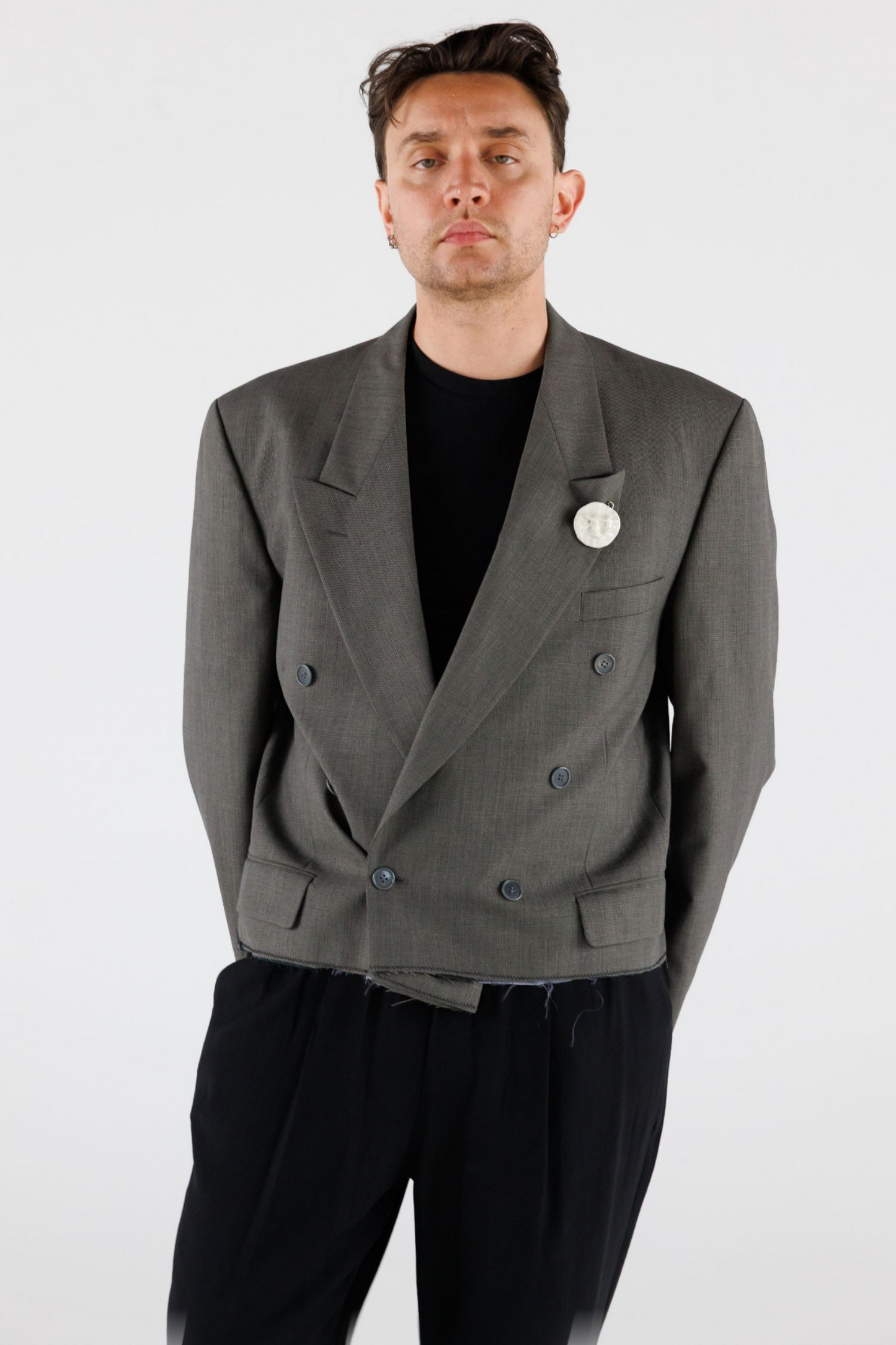 UPCYCLED CROPPED BLAZER