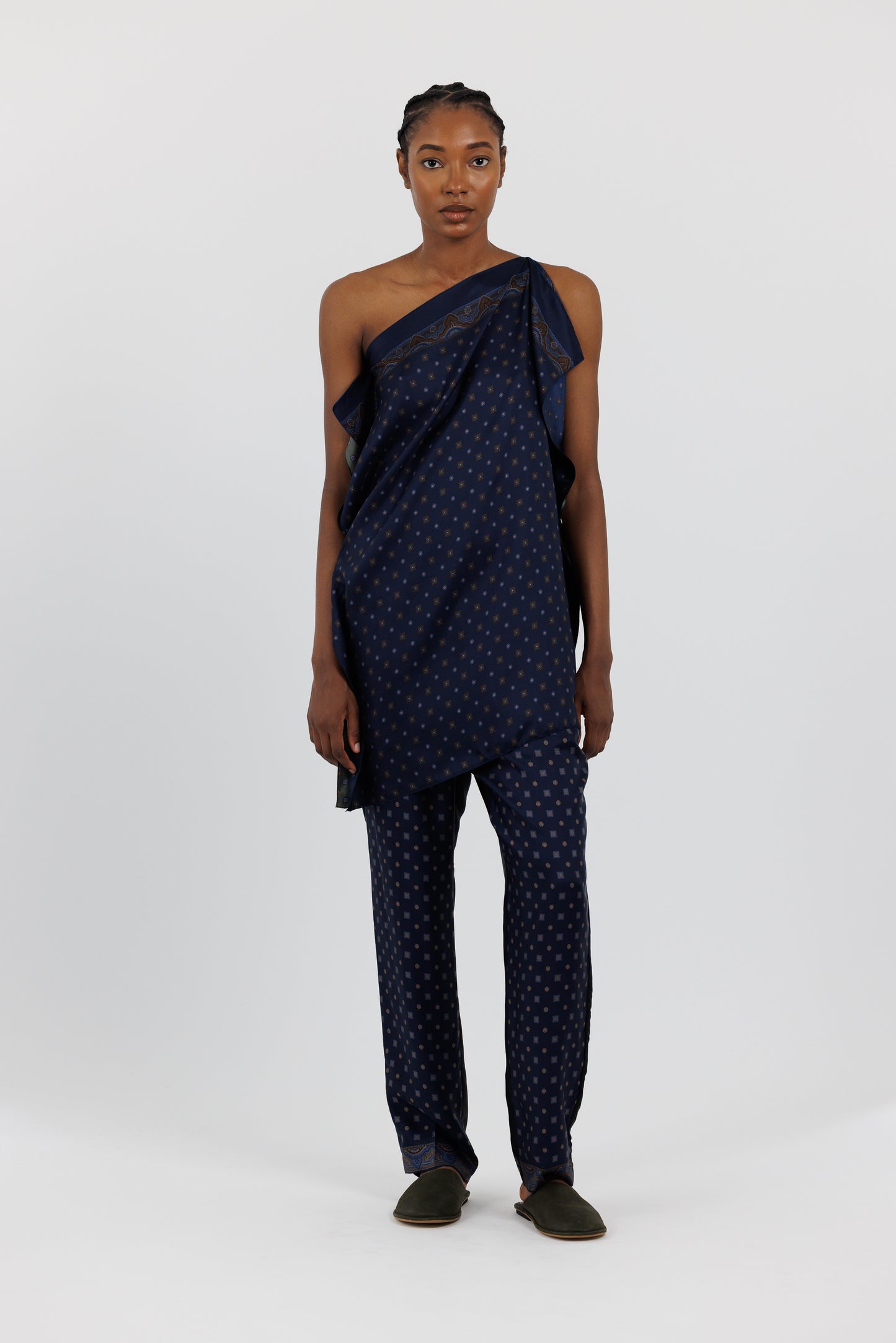 SCARF PRINT TOP