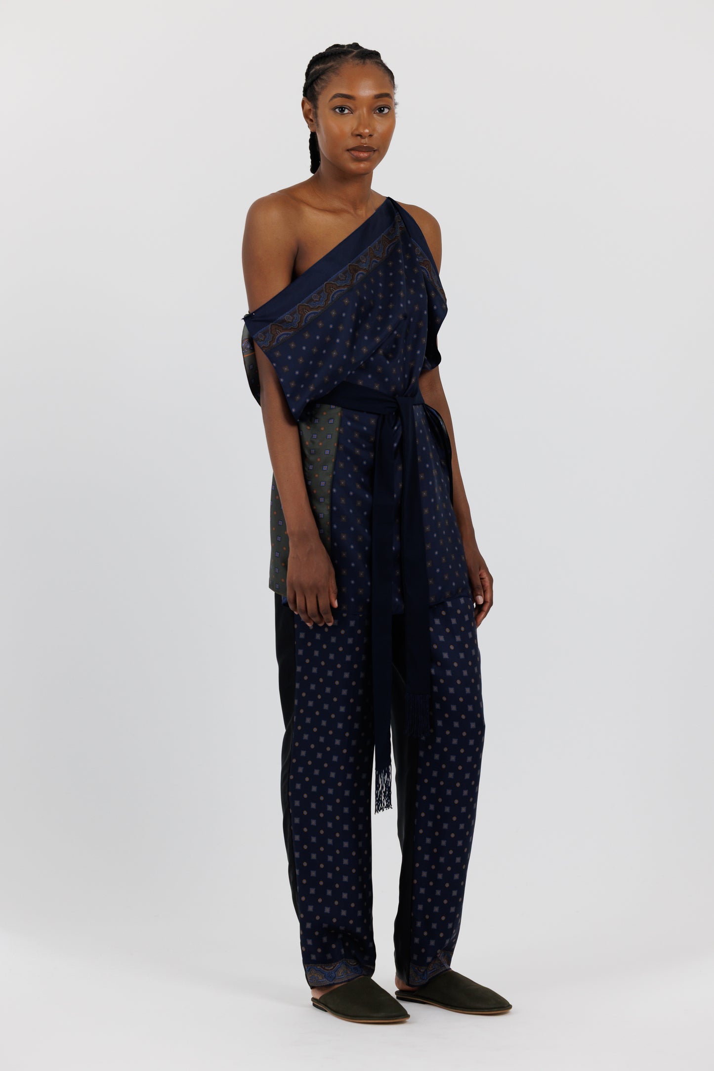 SCARF PRINT TOP