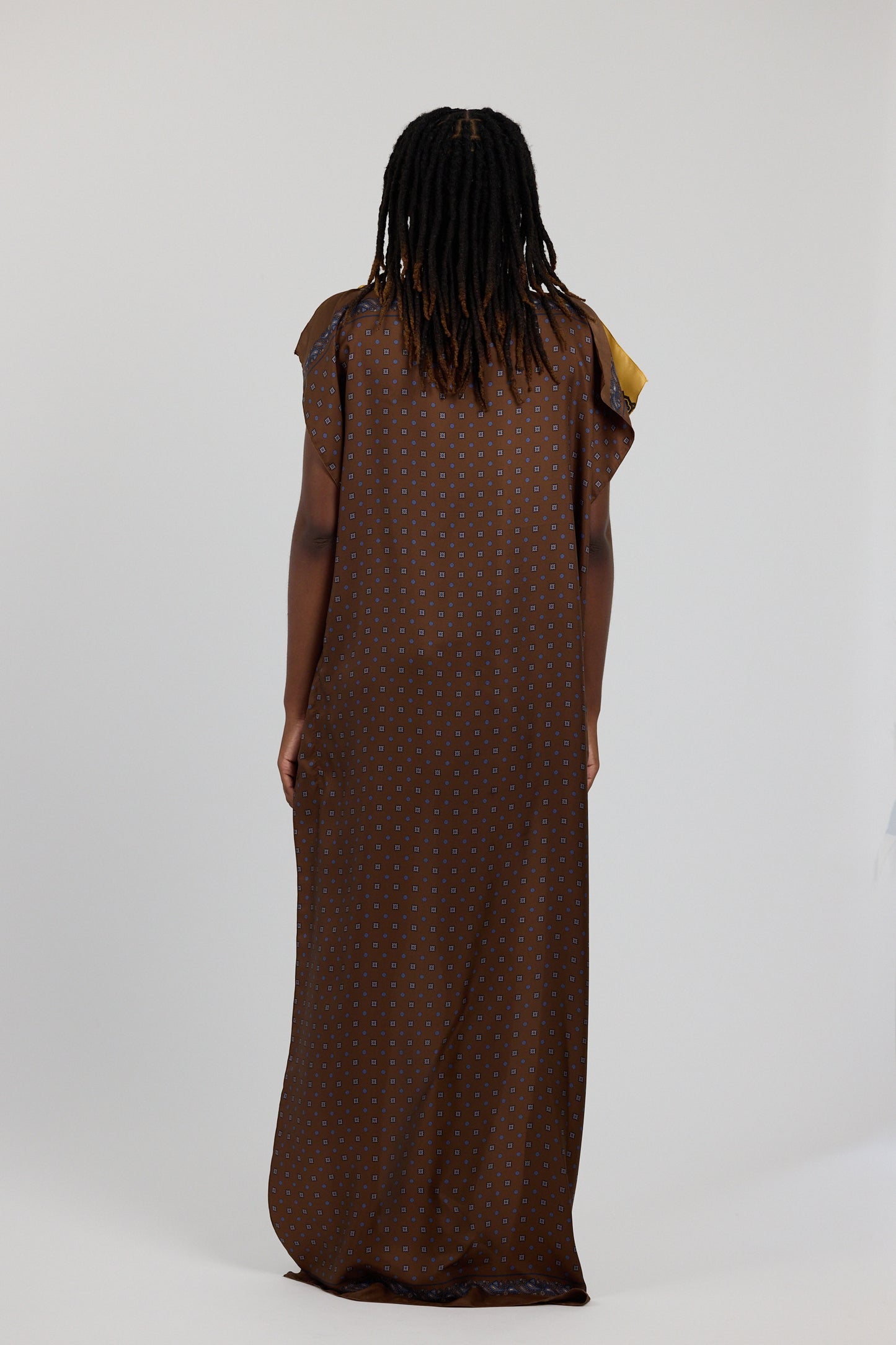 SCARF PRINT GOWN