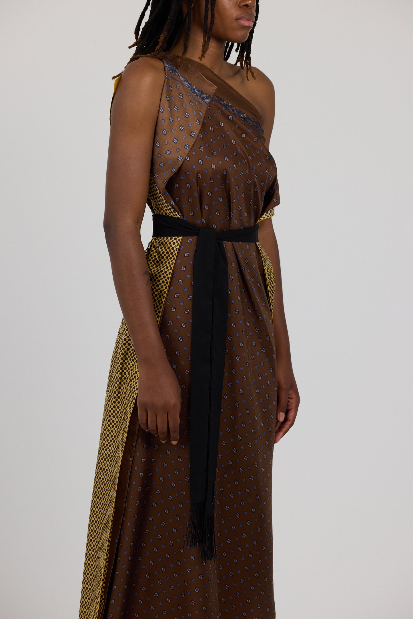 SCARF PRINT GOWN